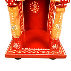Apka Mart The Online Shop Wooden Temple | Wooden Mandir for Home & Office | God Idol Pooja Mandir Compact & Handcrafted Temple | Ideal for Puja Room, Gift & Home Decor - 10 Inch