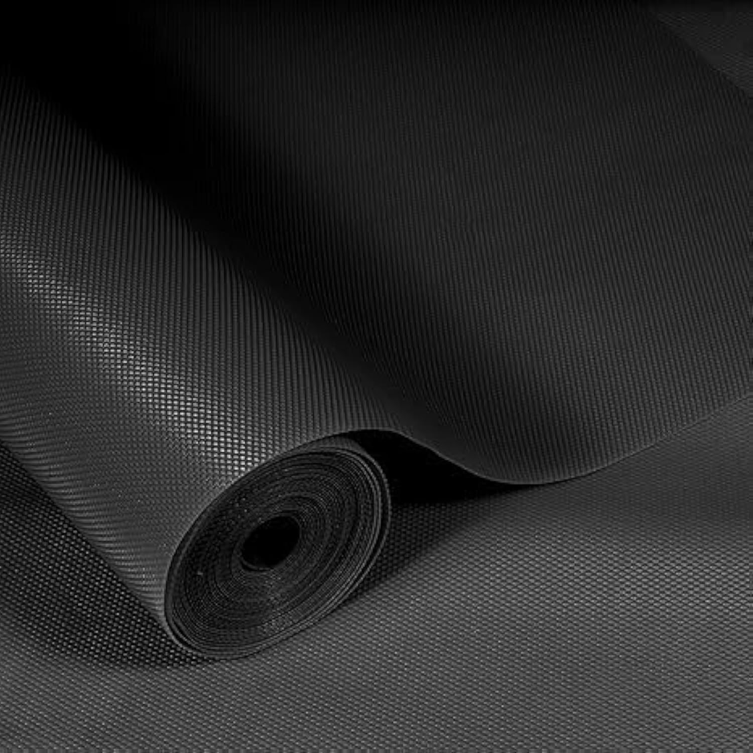 KayJen EVA Anti Slip Mat/Sheet for Fridge, Kitchen, Drawer, Shelf Liner, 400 GSM (Black, 45 cm X 1.5 m) Kafalo
