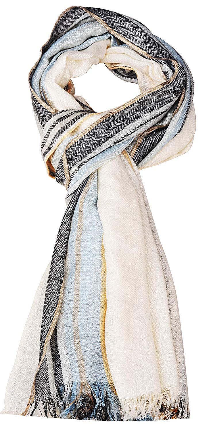 Zaina Unisex Designer Looks Light Color Scarf for Men & Women