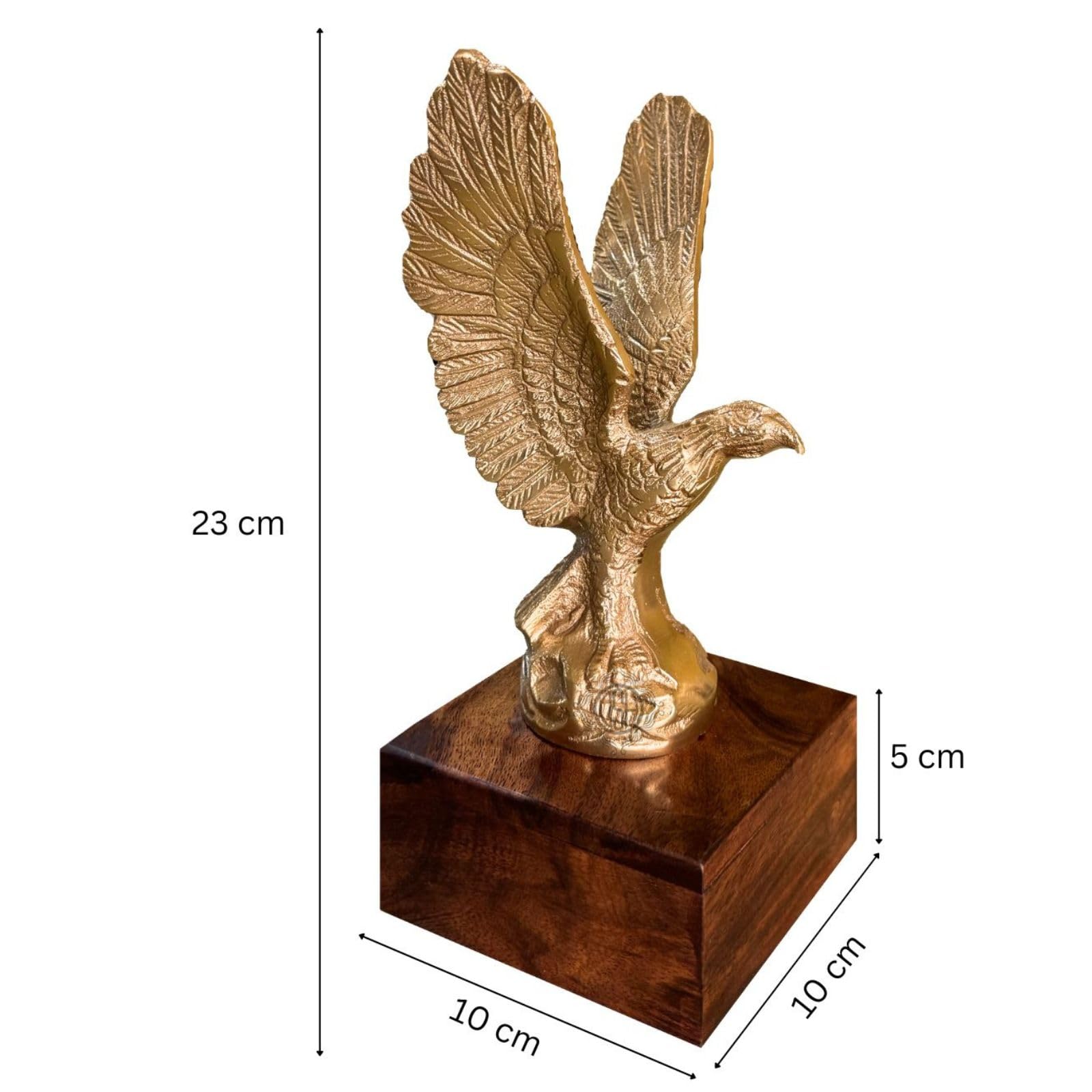 DSH Flying Eagle Statue Sculpture Decorative Handmade Garuda Statue for Home Decor Office Table Decoration Handcrafted Showpiece (Small)
