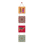 Artvibes Camel & Village Theme Traditional Rajasthani Folk Art Decorative Wall Art MDF Wooden Wall Hanger for Living Room | Home Decor | Wall Accent | Wall Illustrations | Gift Items (WH_3304N)