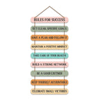 Artvibes Rules For Success Quote Wall Hanging Wooden Art | Quotes Decor Item | Wall Poster | Office Decor | Inspirational Quotes Wall Art | Mdf Wall Decoration | Gift Items (WH_9324N)