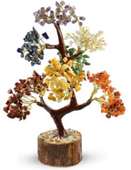 A P HOMES 7 Chakra Healing Gemstone Tree - Handcrafted Feng Shui Crystal Tree for Positive Energy, Wealth, and Balance | Meditation Decor, Reiki Healing, Home & Office Decor Gift (500 Beads)
