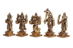 ARTVARKO Brass Dashavatara Dasavatharam of Lord Vishnu Statues Ten Incarnations Avatars Idol Murti Height 2.5 Inch