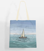 The Purple Tree Beach Dreams Tote Bag with Ocean Theme for Women - 1 Pc, Woman Tote Bag, Eco Friendly Tote Bag, Underwater Wonder Tote Bag, Gifts For Women