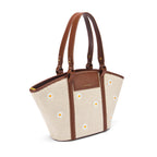 Lino Perros Monroe Daisy Bloom Off-White Tote Bag