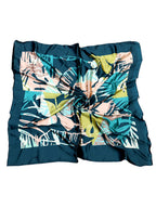 leeza store Female's Turquoise & Baby Pink Polyester Satin Silk Square Digital Printed Scarf ||Dupatta ||Stole ||Beach Wear ||Fashion Accesorries ||Bandana ||Head Scarf ||Hair Wrap