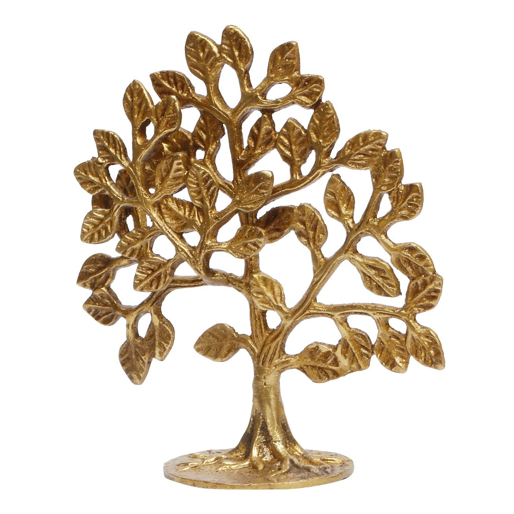 ARTVARKO Pure Brass Kalpavriksha Tree of Life Traditional Decorative Kalpavriksha Vastu Fengshui Decor Showpieces Gift for Table & Home Decor 6 Inches