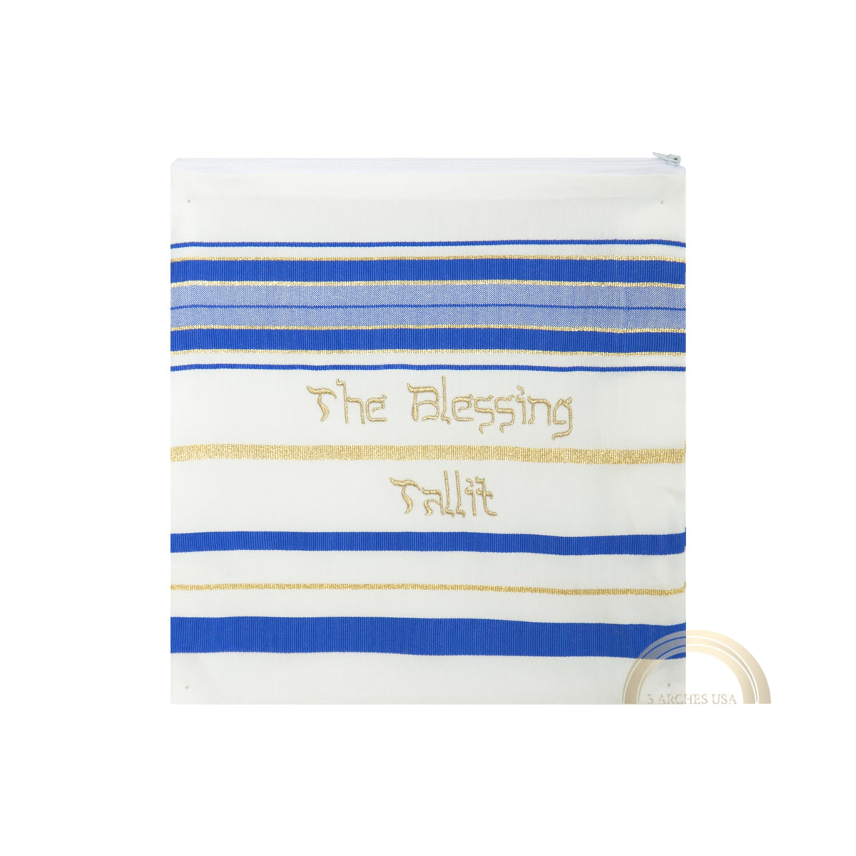 3 ARCHES USA The Blessing Tallit, Messianic Christian Prayer Shawl 73x33in