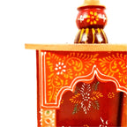 Apka Mart The Online Shop Pooja Mandir | Home Temple Wooden Wall Mounted | Hanging Puja Stand/Unit Small – for God, House, Puja Ghar, Office & Shop - 11 Inch