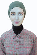 TCP TheClothesPeople Premium Hijab Scarf Inner Cap for Modesty and Comfort-16+Years Womens (Sage Green)