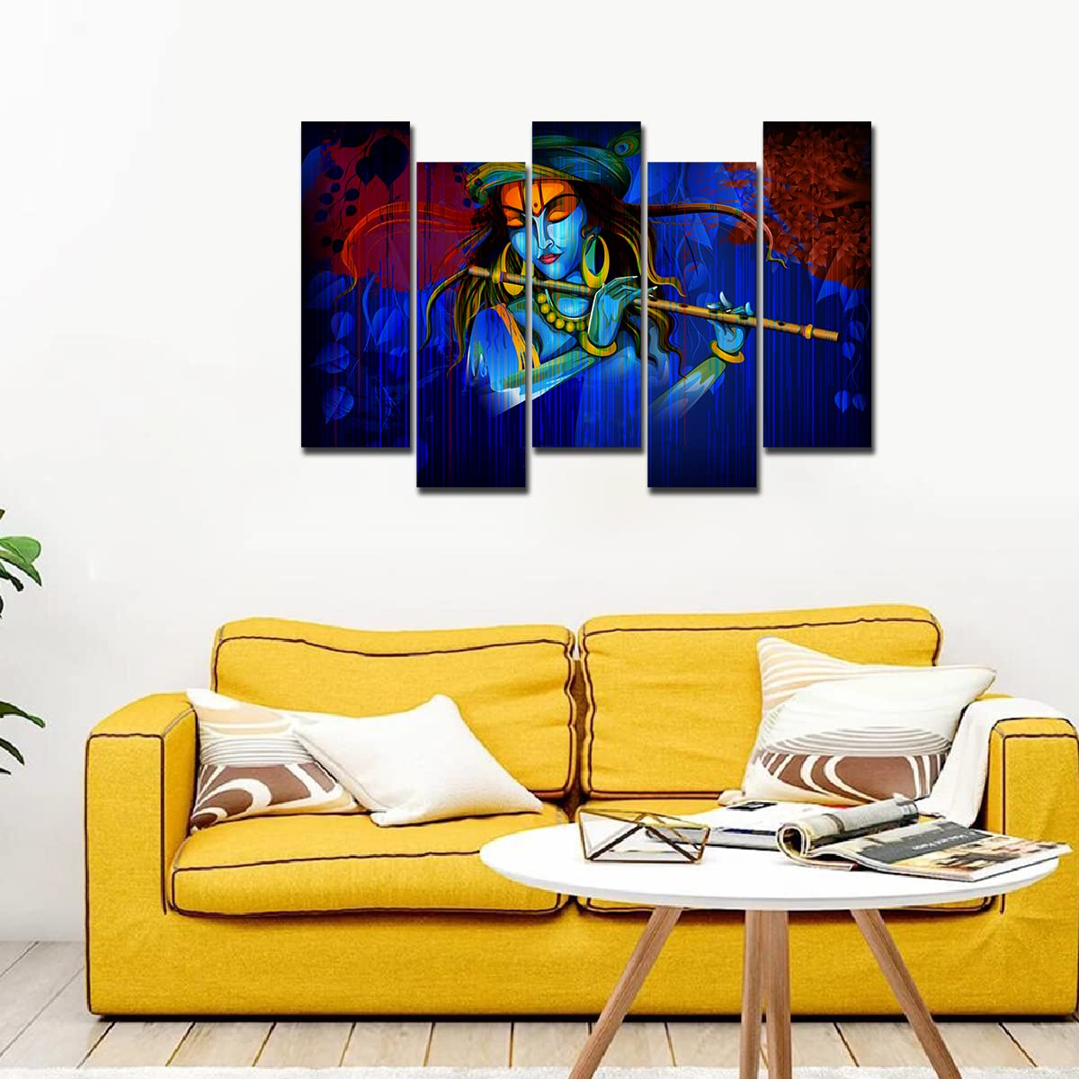 VIBECRAFTS 5 Piece Premium Wall Painting For Home|Office|Living Room|Gift (PTVC5Pcs3_7508) (Multi 5)