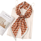 CorssKulture Lightweight Satin Ribbon Scarf for Women's 150 x 15 cm | Silky Soft Scarf Perfect for Gifting (Colour7)
