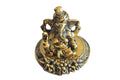 Prince Home Decor & Gifts White Metal Pagdi Ganesh Silver Plated for Home Decor