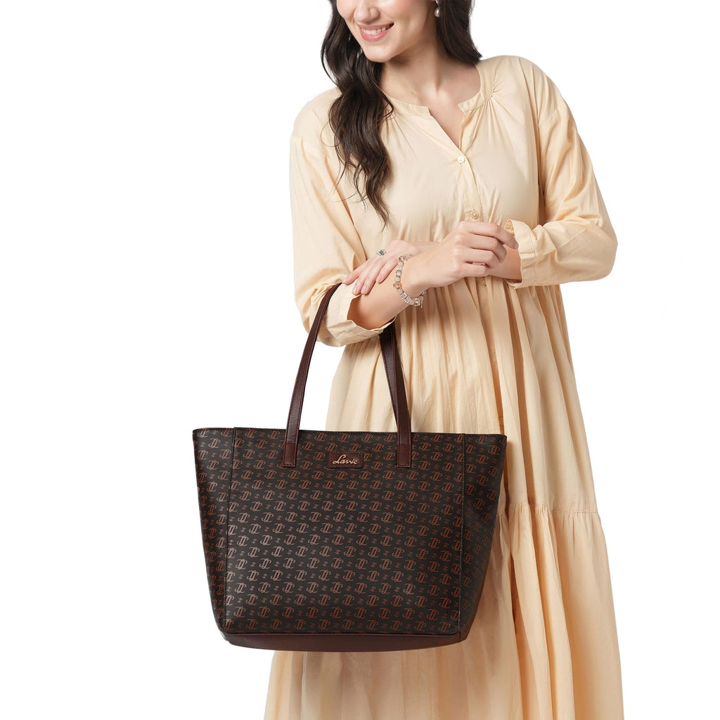 Lavie Women's Miranda Monogram LL Print Tote Bag | Ladies Purse Handbag