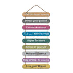 Artvibes Positive Quote Printed Wooden Wall Hanging | Quotes Decor Item | Craft For Everyone | Wall Poster | Office Decor | Inspirational Quotes Wall Art | Mdf Wall Decoration | Gift Items (WH_9308N)