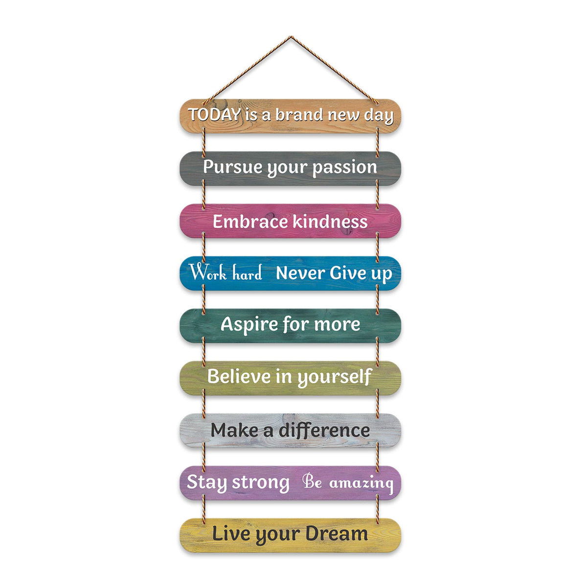 Artvibes Positive Quote Printed Wooden Wall Hanging | Quotes Decor Item | Craft For Everyone | Wall Poster | Office Decor | Inspirational Quotes Wall Art | Mdf Wall Decoration | Gift Items (WH_9308N)