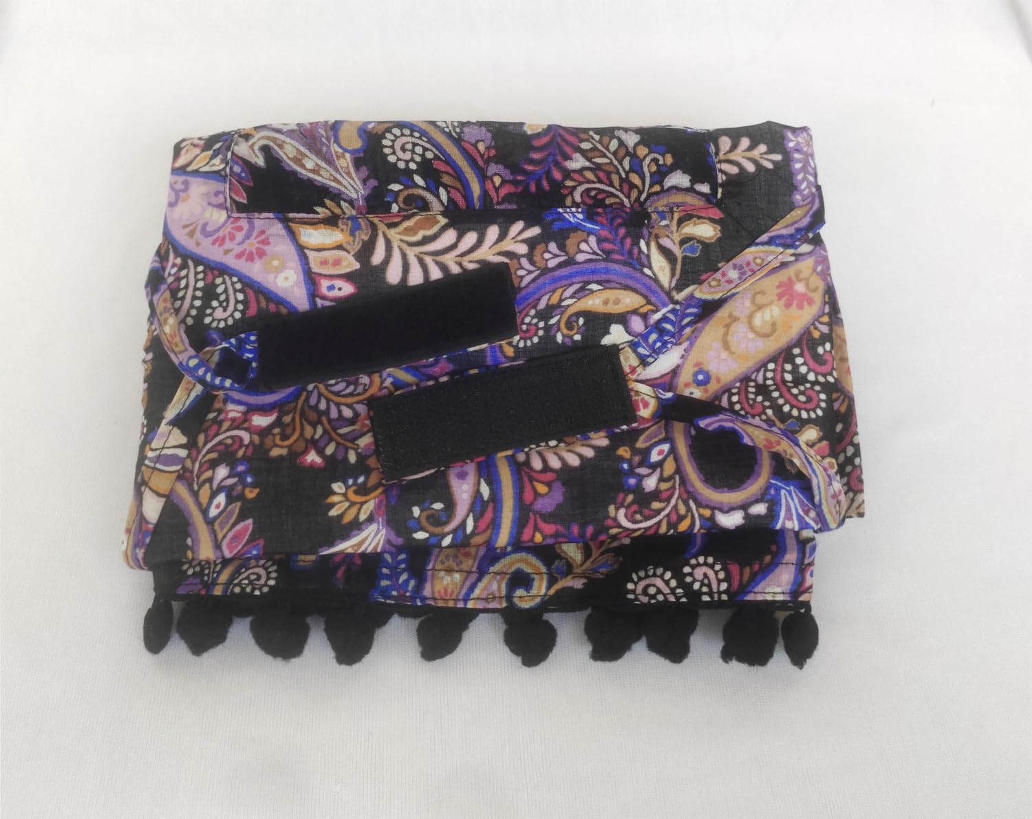 Tolexo Rayon cotton scarf cum mask free size with Hook and Loop tape closer-printed-free size (Multicolor6)