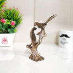 KridayKraft Love Birds Couple Kissing Sitting on Tree Branch Showpiece for Home Decor Statue Love for Romantic Gift to Boyfriend,Girlfriend,Wife,Friends,Decoration Idol,Showcase,Office Decoration...