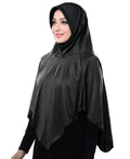 Mehar Hijab Women's Modestly Stylish Look Solid Soft Polyester iCRA fabric Nabah Hijab (Free Size)