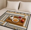 Homerz Premium Reversible Bed Server | 30x30 Inch Quilted Waterproof Fabric | Foldable Dining Mat for Bed, Sofa & Floor Use (Bloom, 30x30) Kafalo