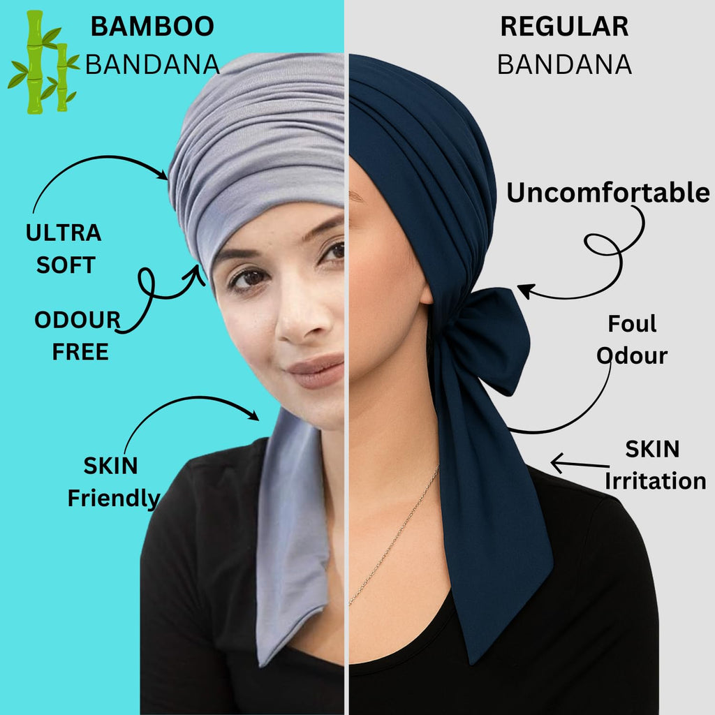 The Headscarves Women's Bamboo Viscose Prana Scarf (HS131_Grey) For Female