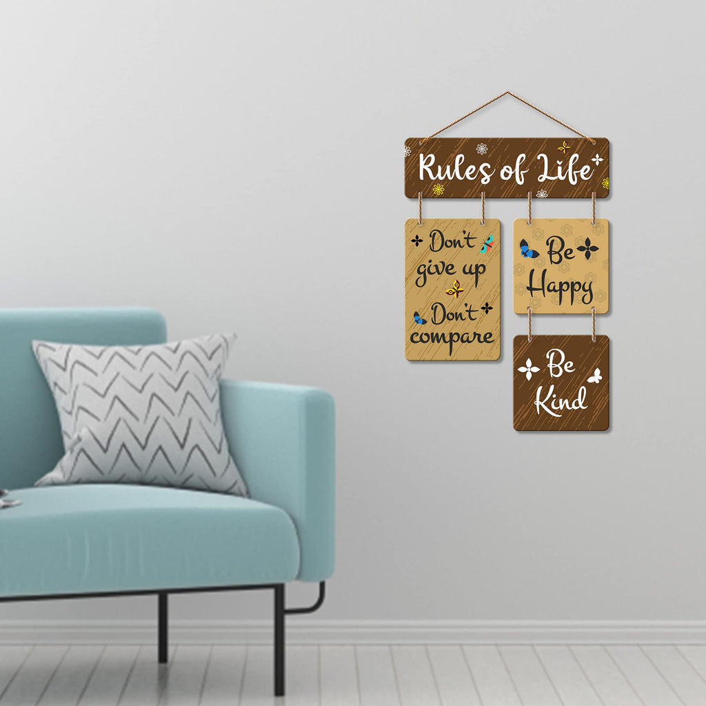Artvibes Don't Give Up Don't Compare Decorative Wall Art | Quotes Decor Item | Motivational Wall Decor | Wall Accent | Graphic Art | Gift Items | Office Wall Decoration Items (WH_6507N)