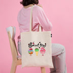 VVWV Printed Tote Bag | 100% Organic Cotton Shopping | Grocery Tote Bag | Women Office College Grocery | Vegetable Bags Market, Canvas Bag 15kgs Capacity (13 x 15.7 Inch)