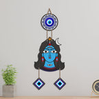 Artvibes Shiva Face Evil Eye Wall Hanging for Home Temple & Entrance | Spiritual MDF Wall Decor | Vastu Wall Art for Living Room | Office | Bedroom & Main Door | Gift Item (WH_8590N)