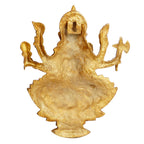 Artavrko Big Brass Ganesha Murti Ganesh Wall Hanging Idol Mangalkari Gnapati Sitting on Lotus Statue for Home Entrance Puja Mandir Temple Height 12 Inch