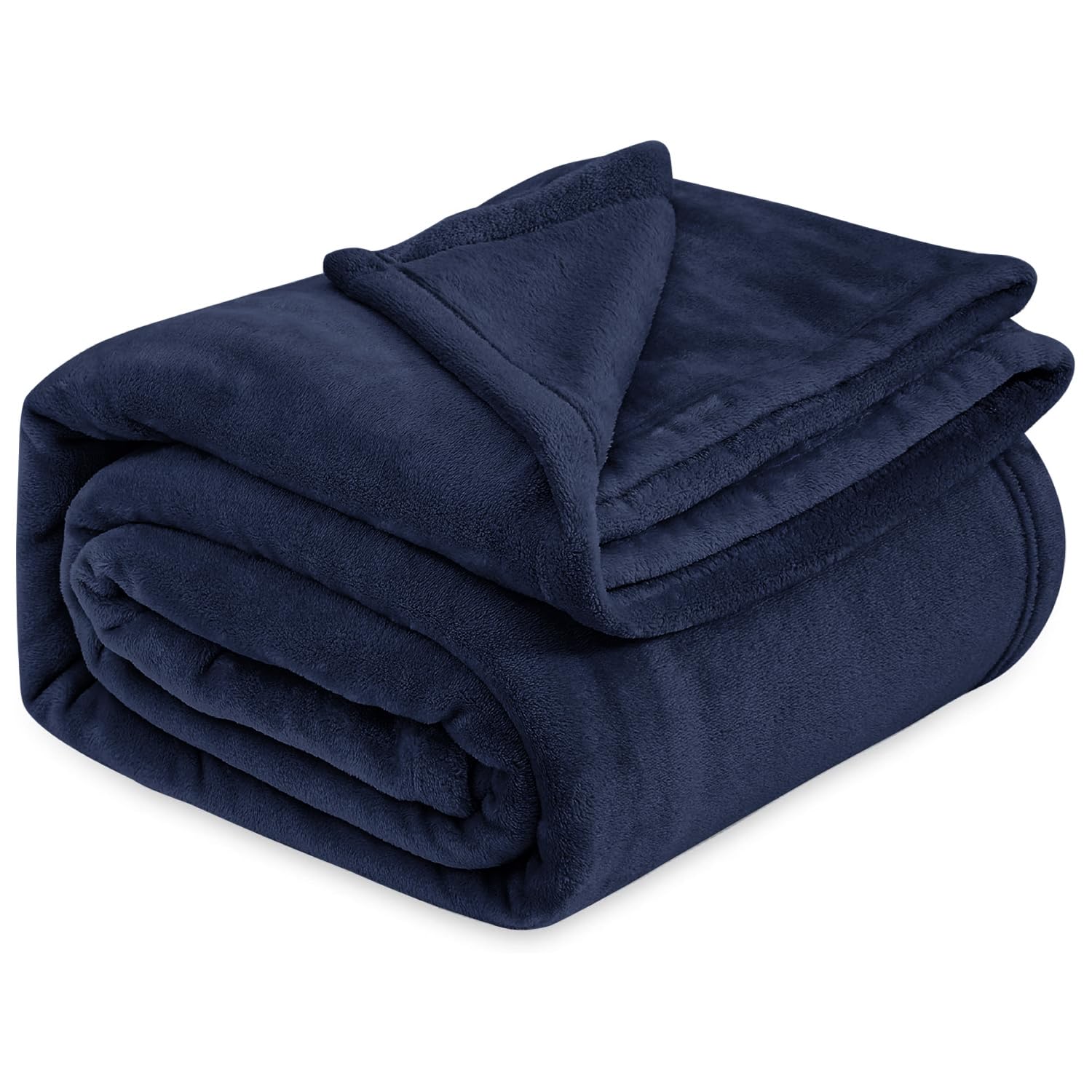Cloth Fusion Nimbus 280 GSM Fleece Blanket, Navy, Single 58x86 inches Kafalo