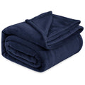 Cloth Fusion Nimbus 280 GSM Fleece Blanket, Navy, Double 86x88 inches Kafalo