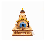AAR Home Gallery Kedarnath 3D Wooden Temple Model for Car Dashboard, Office Desk, Home Pooja Room Pack of 1pcs Brown