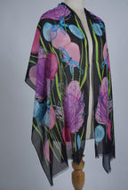 VIC Cotton Modal Digital Print Scarf for Women | Digital Print Designer Stole | Soft Lightweight Luxury Wrap | Premium Silk Modal Blend | 55 x 170 cm | VIC-SM-DP5517 (Floral Details)