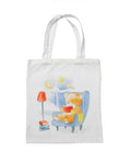 MADHAV ENTERPRISES Women’s Tote Bag – Reusable Cotton Shopping Bag, Stylish Printed Shoulder Tote for Shopping, Work, Travel, and Daily Use (Cute teddy bear)