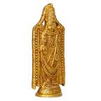 ARTVARKO Brass Tirupati Balaji Venkateshwara Idol Vishnu Chakra Namah Shankh Statue Murti Lord Srinivasa Pooja Vastu Religious Idol for Home Office Temple Decor Gift 35 Cm.