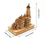 AAR Home Gallery Shri Ram Mandir Ayodhya Mandir for Home (Small) - Ideal for Home Decor and Pooja (5.5x3.1x5.5) inch