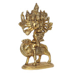 ARTVARKO Brass Kamakhya Devi Maa Durga Sherawali Statue Tripura Sundari Statue for Home Decor Puja Mandir Temple 8.5 Inch