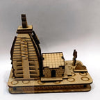 Wooden Kedarnath Temple 3D Model, Religious Decor Piece, Set of 2, DIY Assembly
