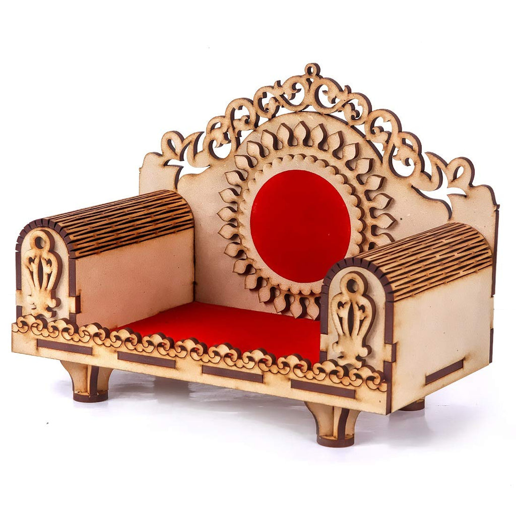 MS ENTERPRISE Art and Craft Wooden Temple Beautiful Plywood Mandir Pooja Room Home Decor Office (Traditional)
