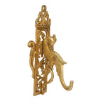 ARTVARKO Brass Traditional Parrot Wall Bracket Wall Hook Hanger for Hanging Diya Lamp Wall Decor - 10 Inches