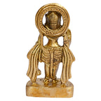 ARTVARKO Brass Hanuman Standing Idol Statue God Bajrangbali Bhagwan Sankat Mochan Murti Small Size 3 Inch