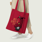 The Purple Tree Life is a Beautiful Ride Tote Bag - 1 Pc, Women Tote Bag, Ecofriendly Canvas Tote, Stylish Bags For Women