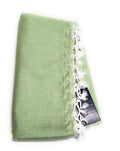 SHISHIR 100% Cotton Soft Beautiful Olive Green Plain Bhagalpuri Summer Blanket Single Bed Top Sheet/Odhne wali Chaddar/Khes/Dohar/Topsheets/Chadar Size- 245cm X 130cm| TC - 180 Kafalo