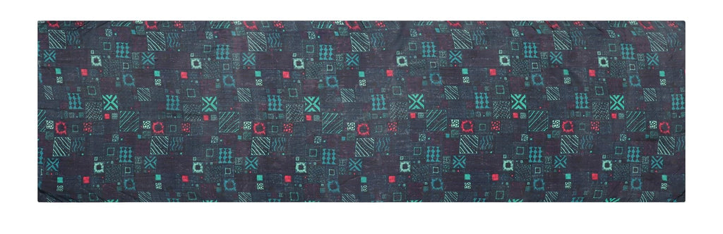 EH 100% Pure Mulberry Silk Scarf for Women, head scarf, neck scarf, hair scarf, digital printed long (22 X 72) (MC 35)