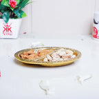 KridayKraft Metal Decorative Tray for Tableware,Dry Fruit Tray,Saunf Supari Candy,Dry Fruit and Sweets Serving Tray in Traditional Design Metal for Table Showpiece Decorative,Mouth Freshner Tray...