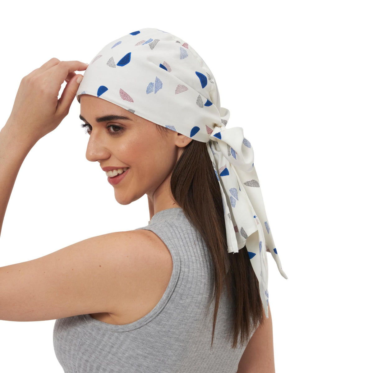 The Headscarves Cotton Printed Headscarf for Women – Soft Chemo Headwear, Stylish Hijab Cap, Breathable Headwrap for Hair Loss, Modest Fashion Scarf & Cancer Turban