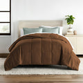 Hotel Collection 150 Gsm All Season Comforter Double Bed AC Blanket/Quilt/Rajai Soft & Breathable Microfiber Lightweight (90 X 100 Inches) - Double Bed Comforter - Chocolate Brown Color Kafalo