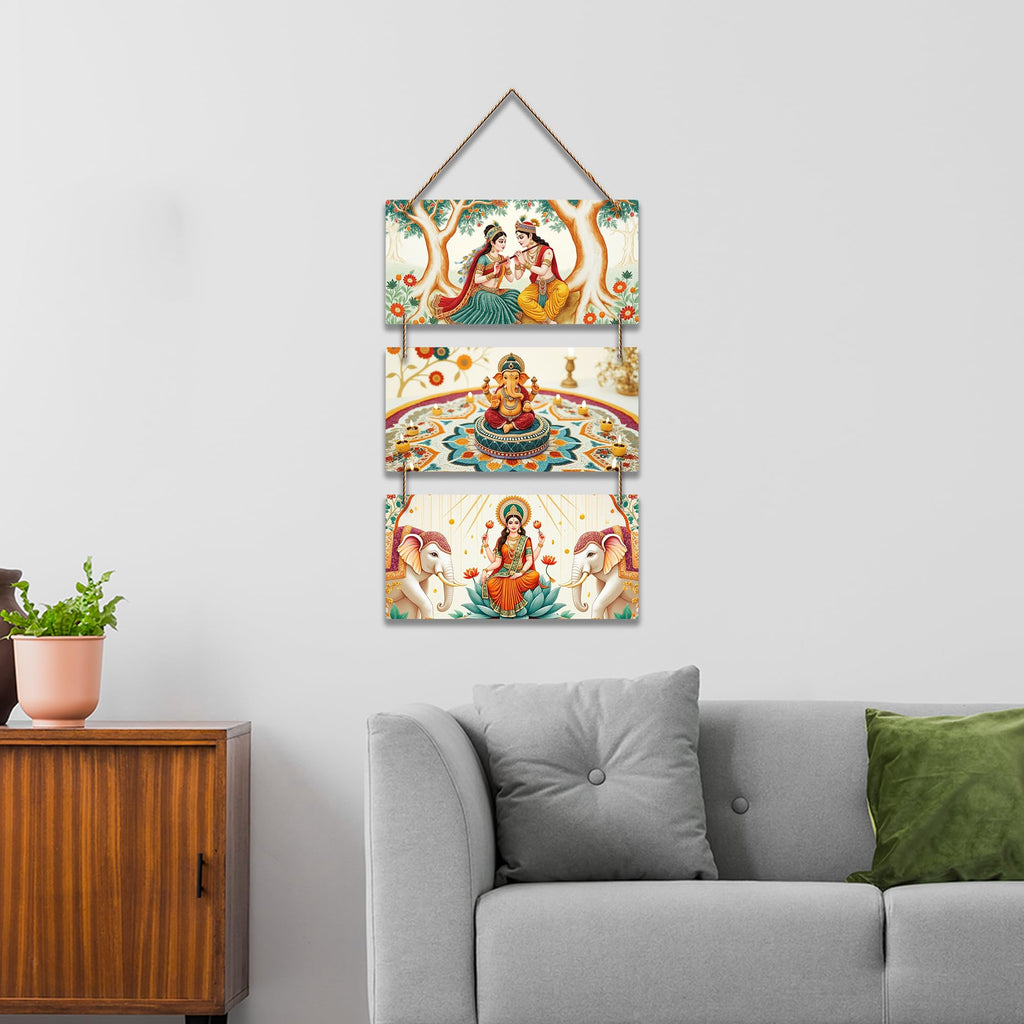 Artvibes Religious Decorative Wall Art MDF Wooden Wall Hanger for Home | Graphic Artwork | Decoration Wall Hanging Items | Wall Sculpture | Wall Poster | Aesthetic Wall Art | Gift Items (WH_9421N)