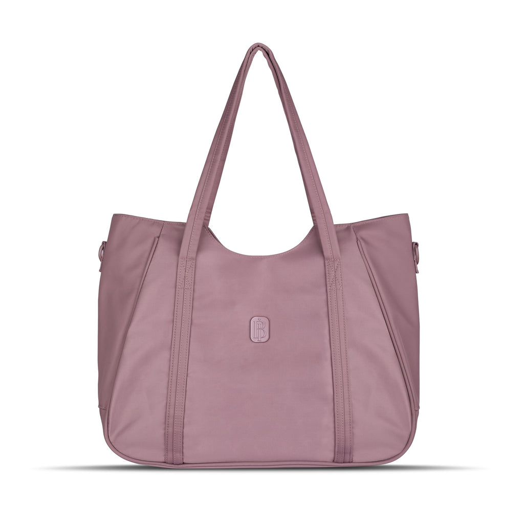 Women’s Tote Bag with Zipper & Adjustable Shoulder Strap – Lightweight Large Handbag for Work, Travel & Daily Use (PINK)